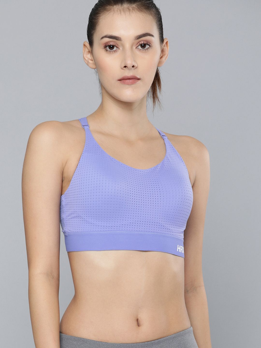 HDC TECHNOLOGY PRIVATE LIMITED  HRX Colourblocked Full Coverage Rapid-Dry  Training Bra