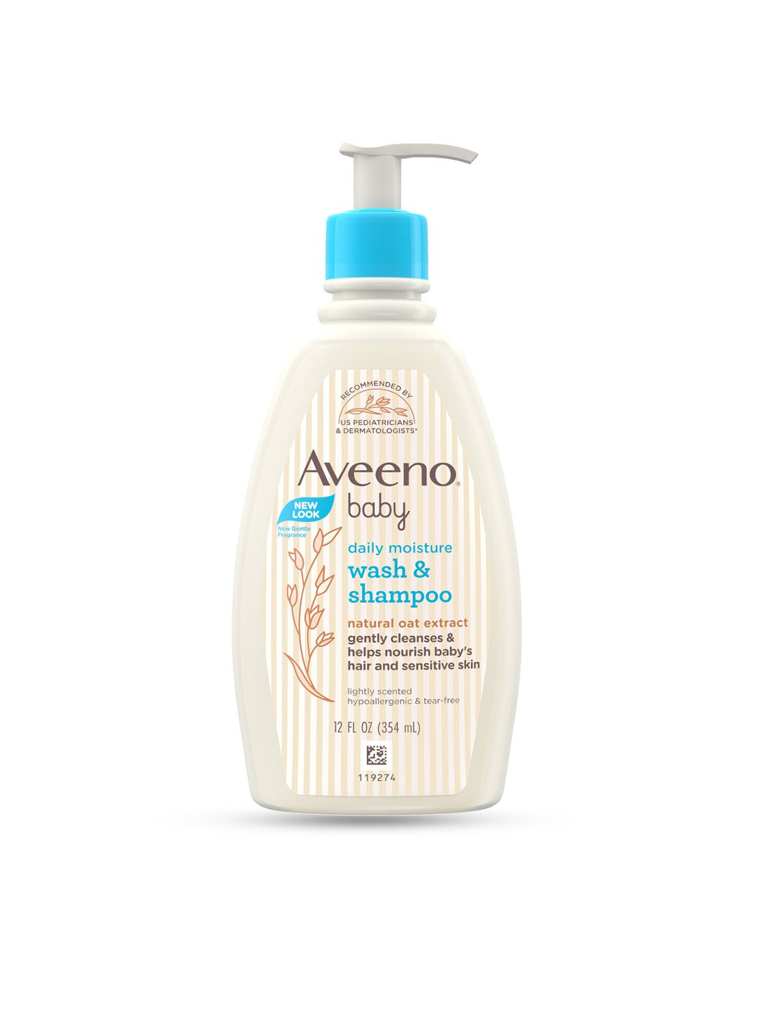 Aveeno Baby Lightly Scented Natural Oat Formula Daily Moisturising Bath Body Wash 354 ml-picture-56