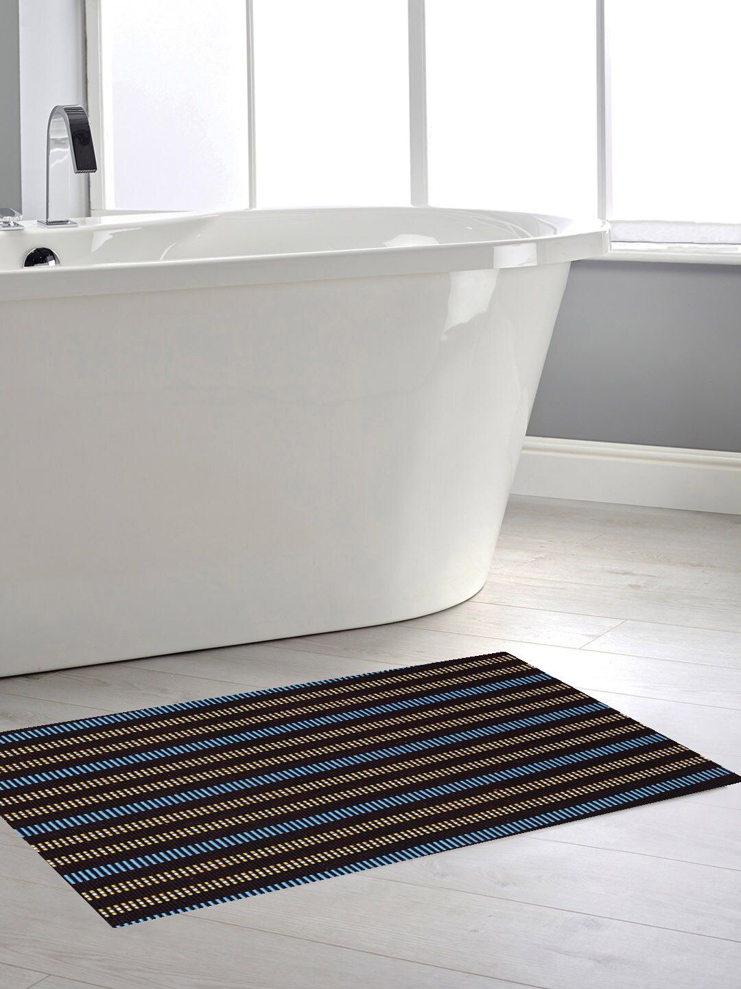KLOTTHE Multicoloured Striped Anti-Skid Floor Mat-picture-41