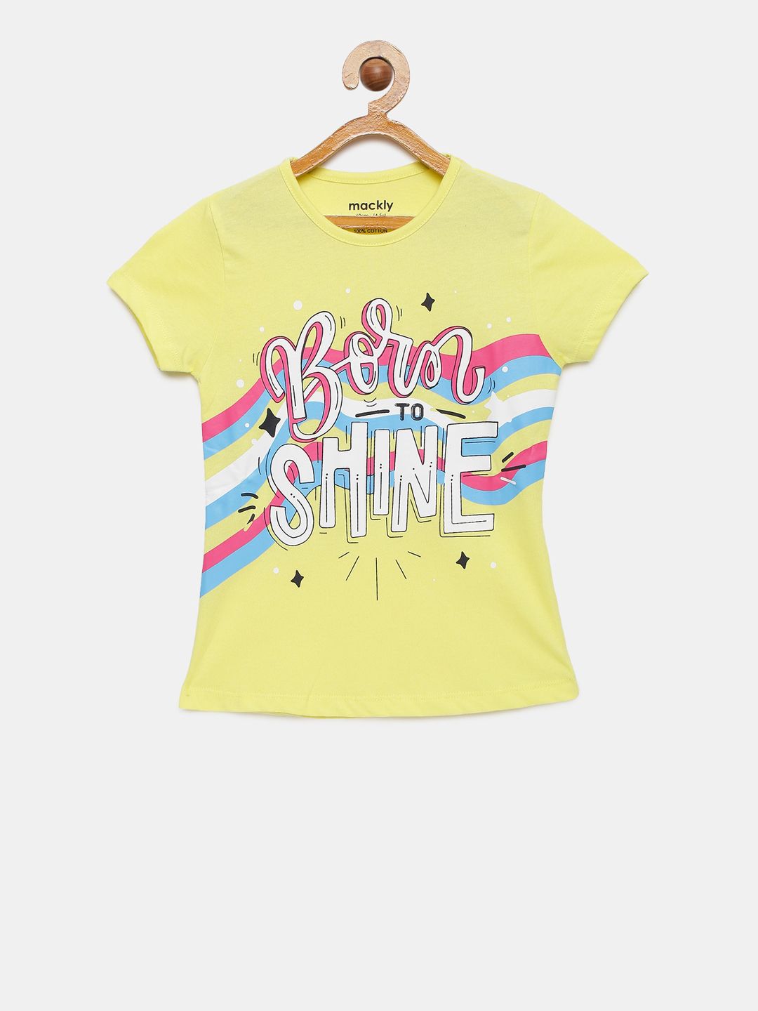 mackly Girls Yellow & Pink Printed Lounge T-Shirt-picture-28