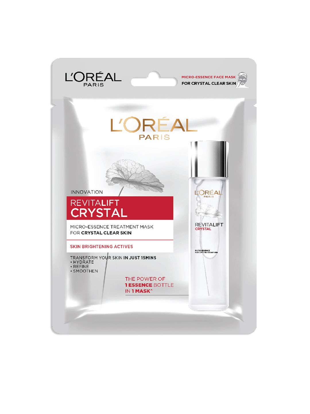 LOreal Paris Revitalift Crystal Micro-Essence Treatment Sheet Mask with Skin Brightening Actives - 25g-image-31