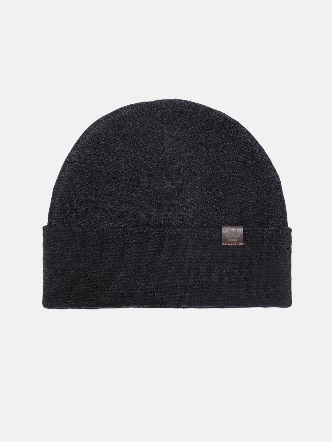 WROGN Unisex Charcoal Grey Solid Acrylic Beanie-picture-17