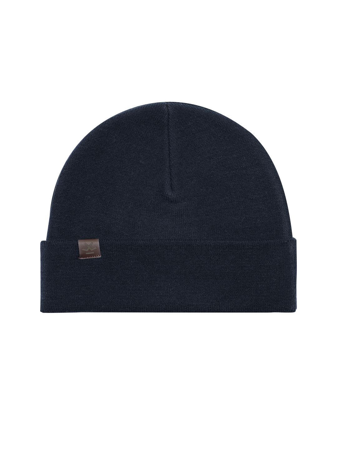 WROGN Unisex Navy Blue Solid Beanie-picture-18