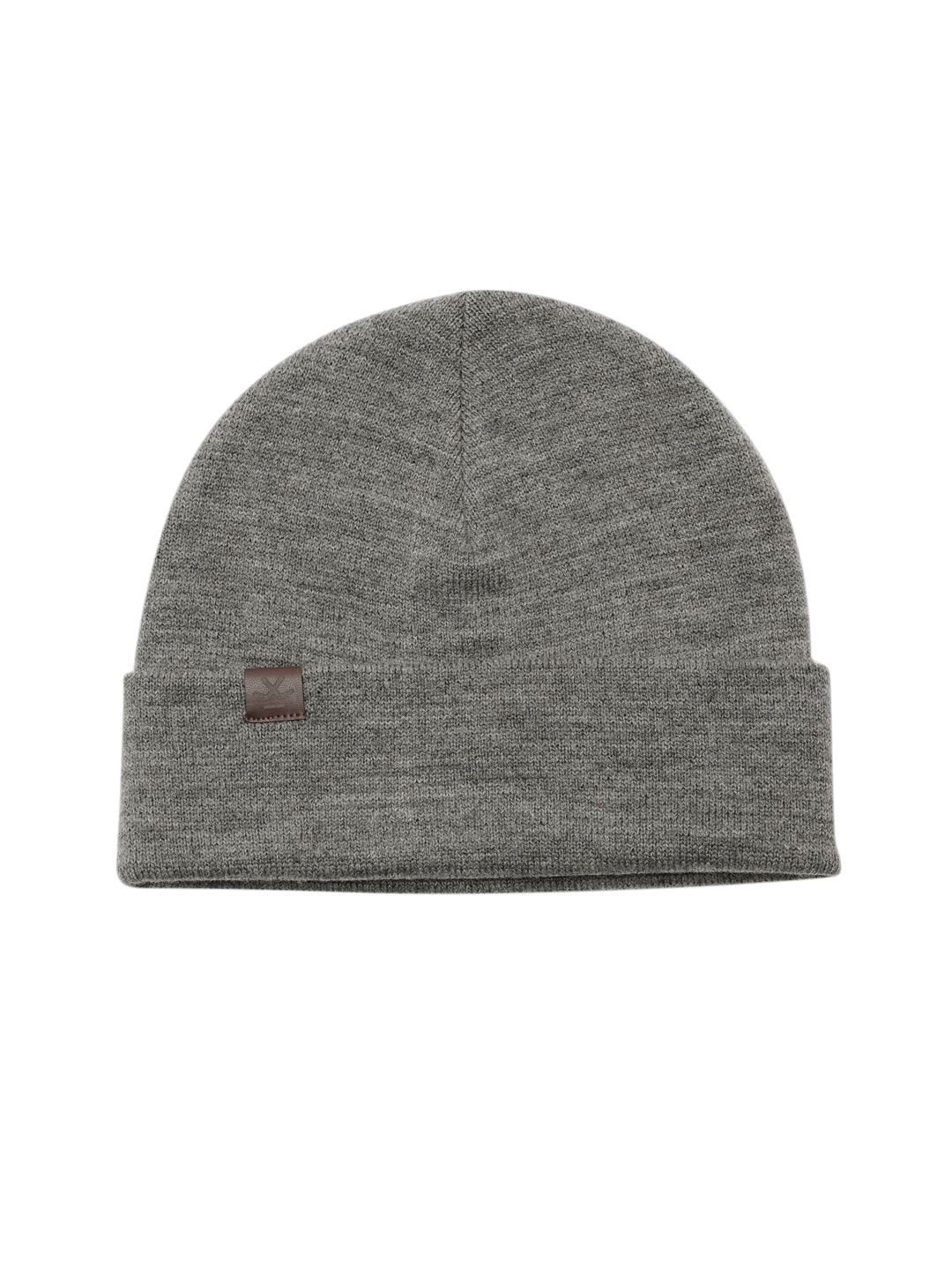 WROGN Unisex Grey Solid Beanie-picture-12