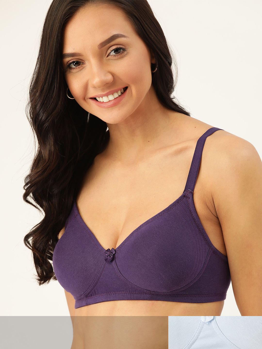 DressBerry Pack of 2 Solid Non-Wired Non Padded Everyday Bra-picture-49