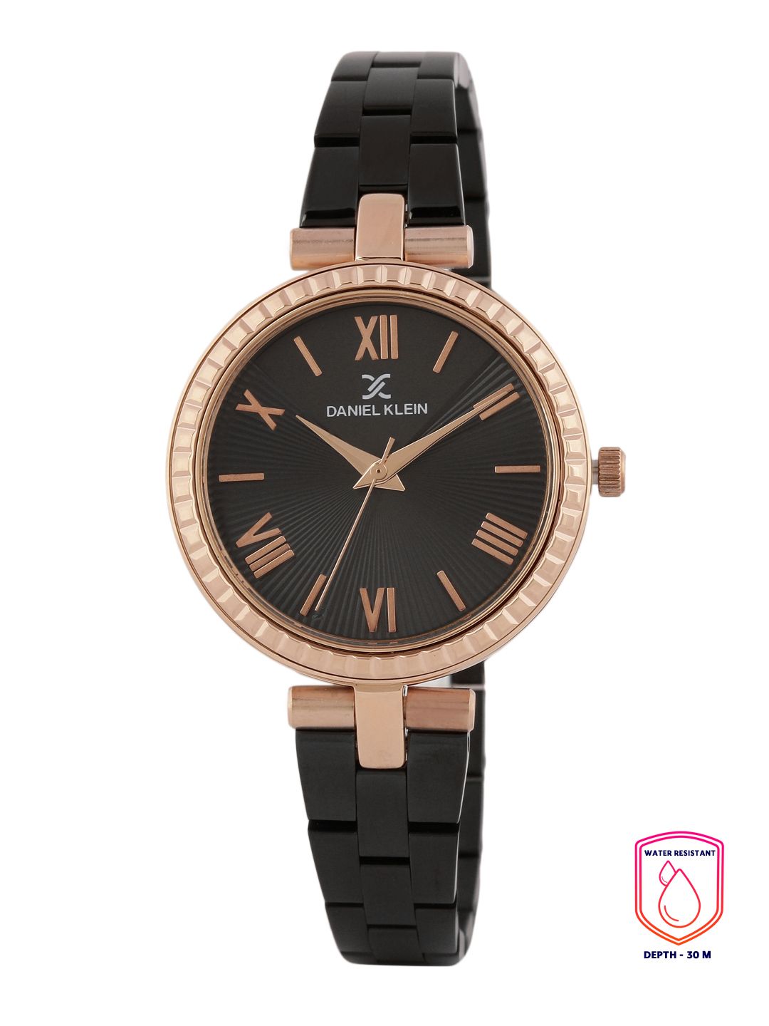 Daniel Klein Women Black Textured Analogue Watch DK.1.12487-5-picture-28