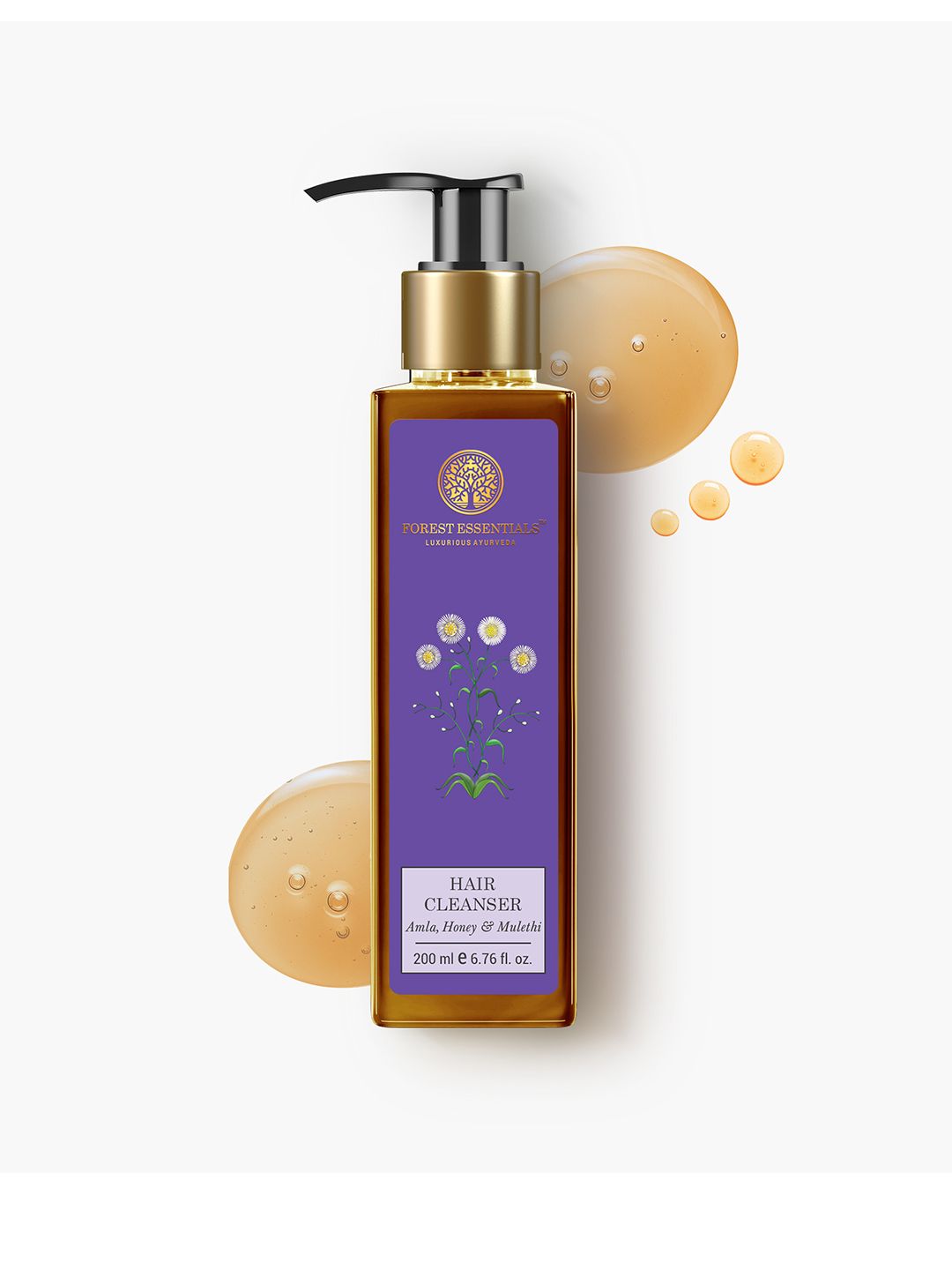 Forest Essentials Hair Cleanser Amla Honey & Mulethi Shampoo for Dull & Dry Hair- 200ml-image-21