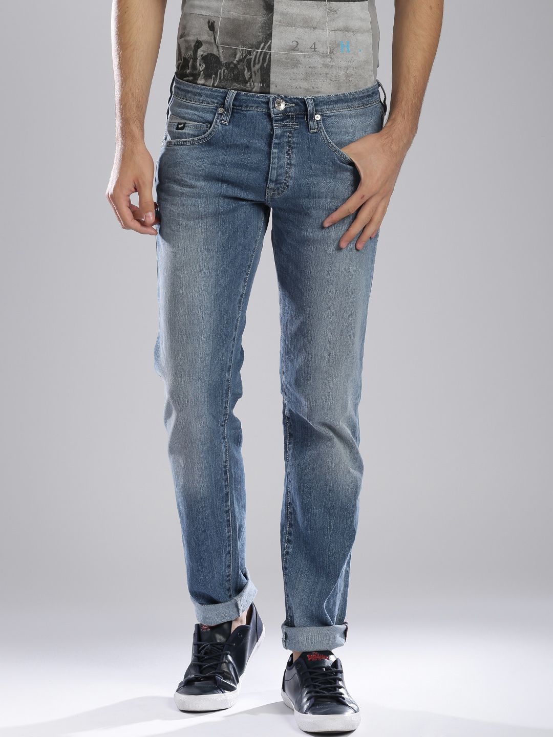Gas Blue Morrison Slim Fit Jeans for men price Best buy price in