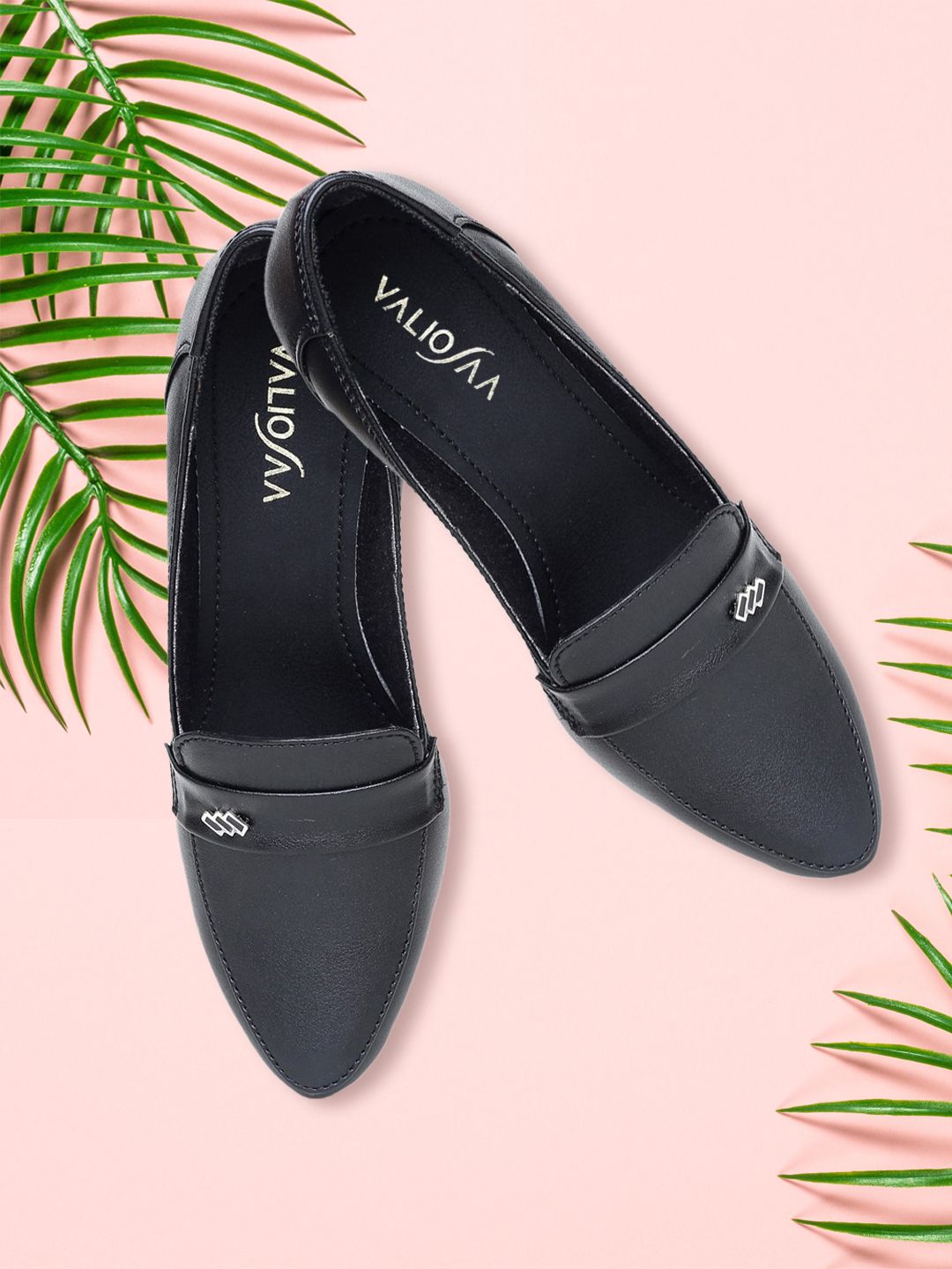 VALIOSAA Women Black Solid Pumps-picture-23