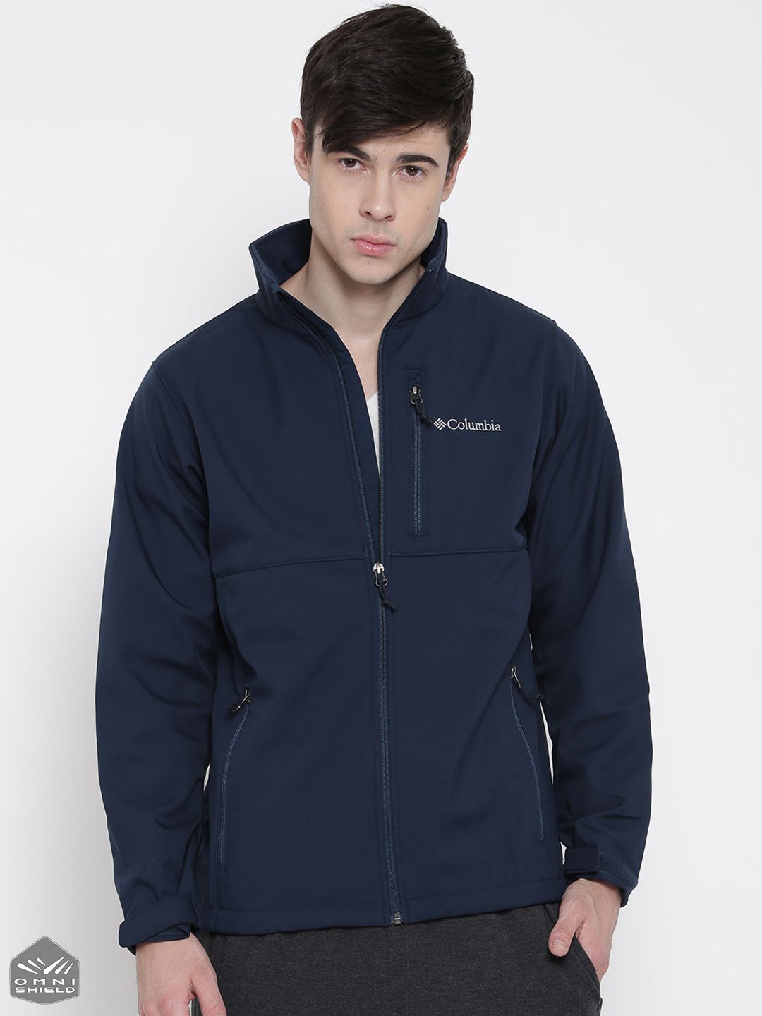 Columbia Navy Ascender Softshell Biker Jacket-picture-11