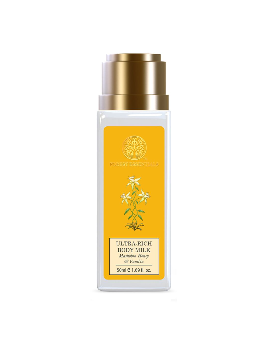 Forest Essentials Ultra-Rich Body Milk Mashobra Honey & Vanilla Natural Body Lotion - 50ml