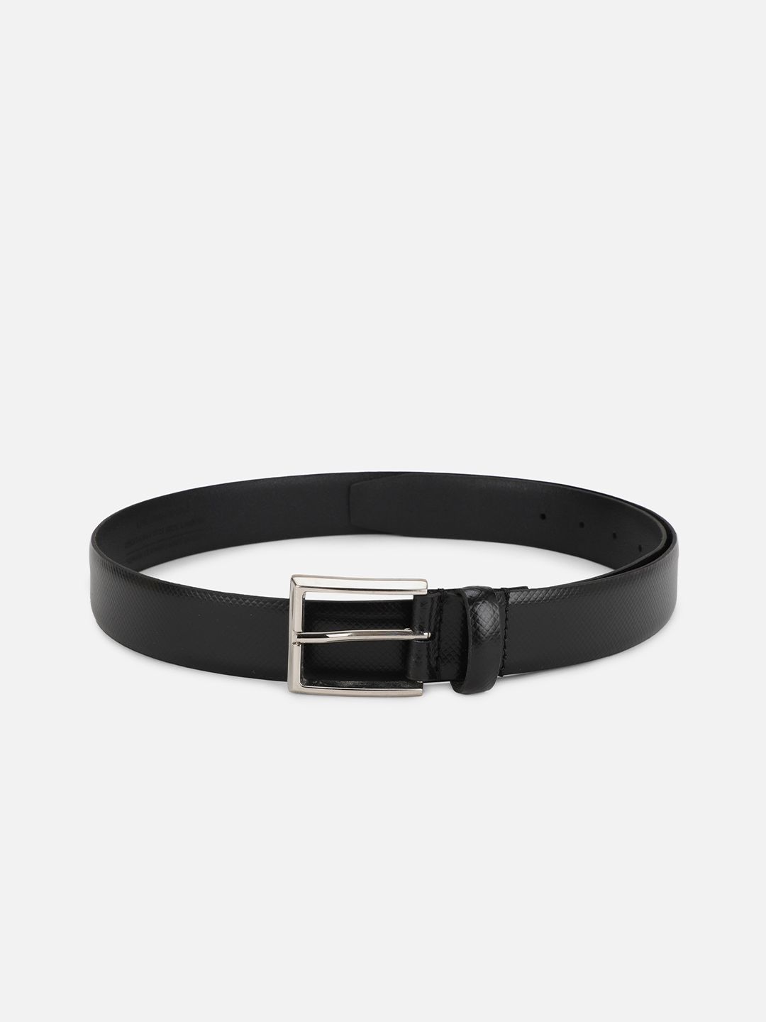 Louis Philippe Men Black Textured Leather Belt-picture-35