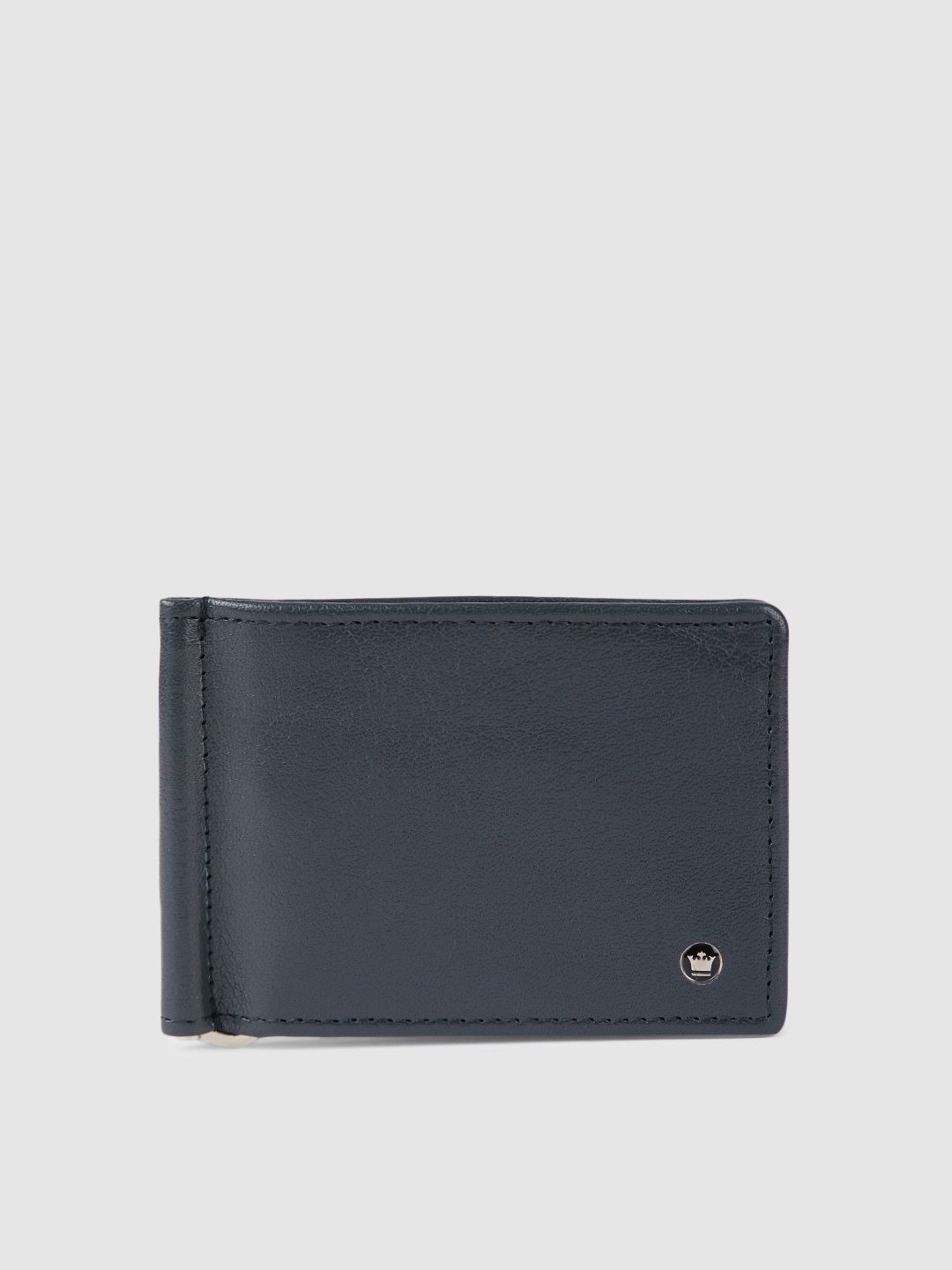 Louis Philippe Men Navy Blue Solid Money Clip-picture-27