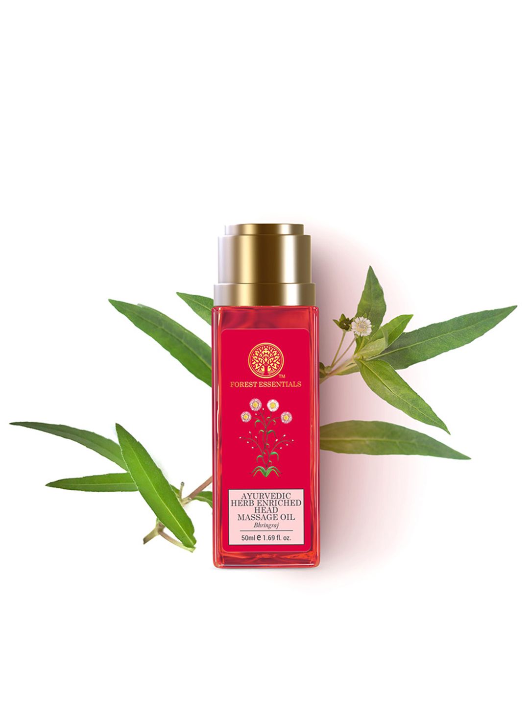 Forest Essentials Travel Size Ayurvedic Herb Enriched Bhringraj Head Massage Hair Oil 50ml