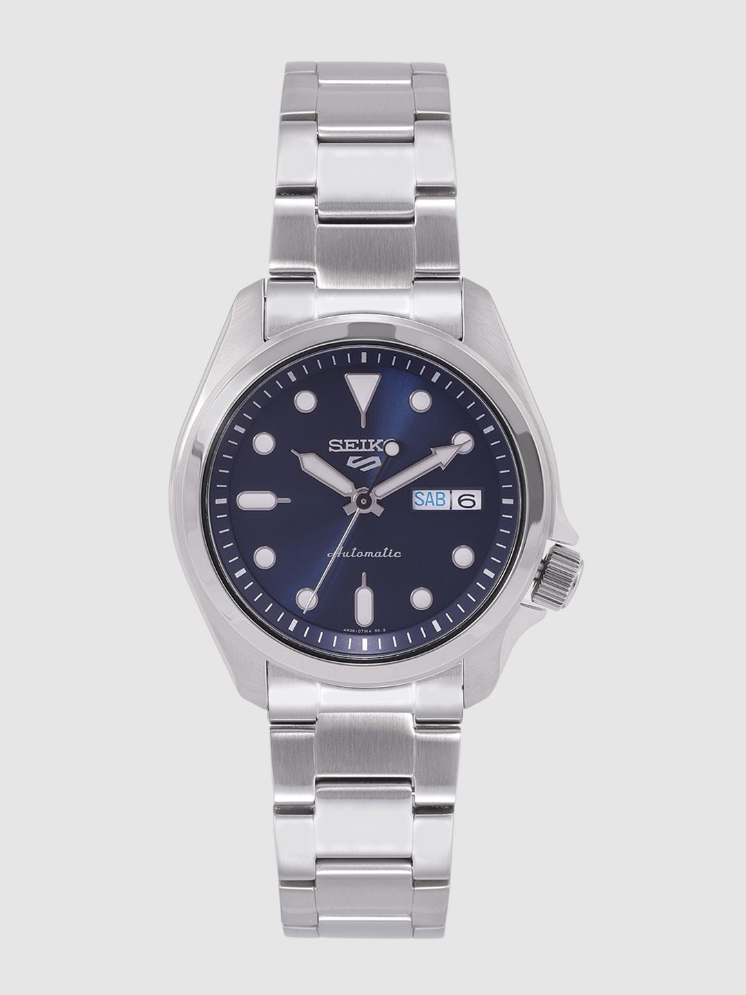 SEIKO Men Navy Blue Analogue 5 Sports Automatic Watch SRPE53K1-picture-22