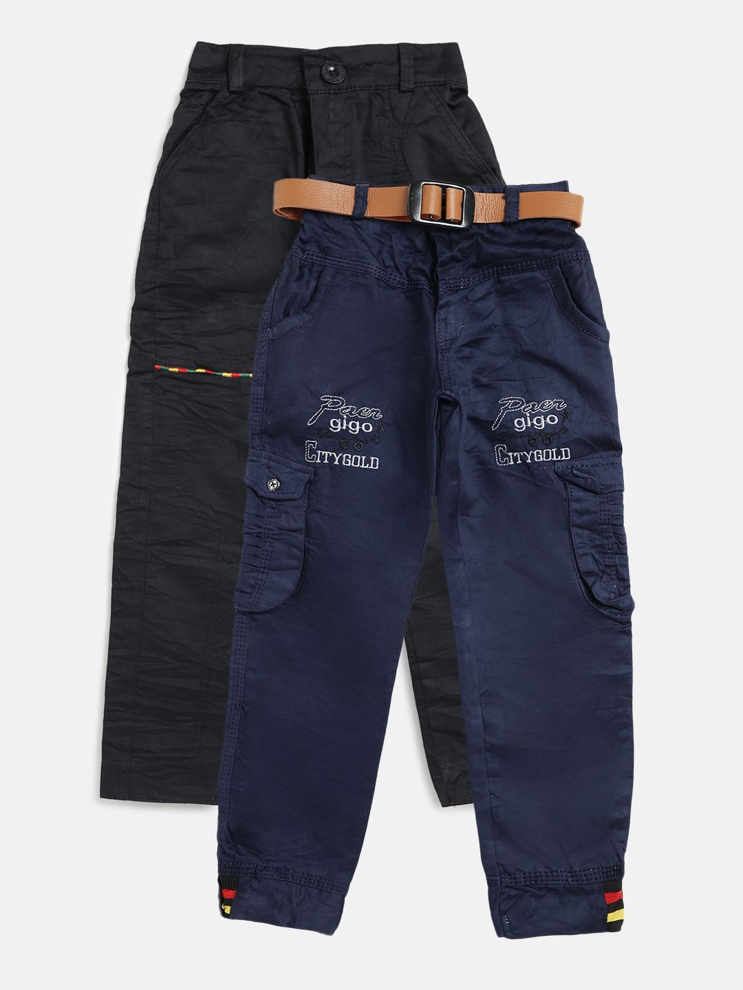 AD & AV Boys Pack of 2 Regular Fit Trousers-picture-12