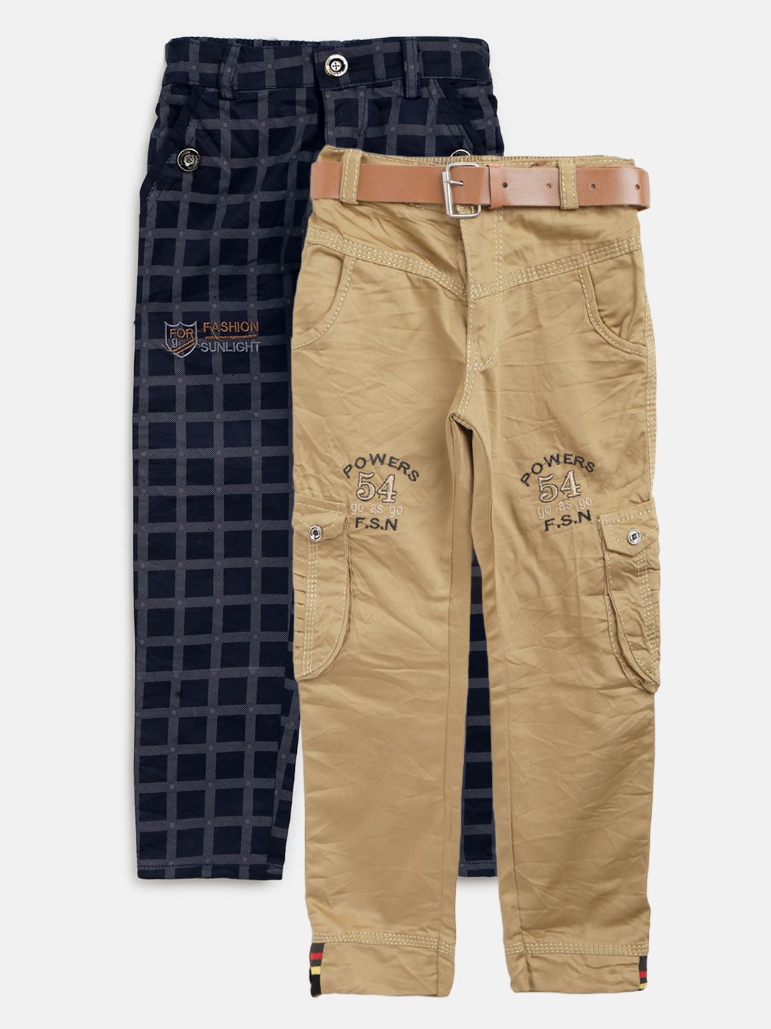 AD & AV Boys Pack of 2 Regular Fit Trousers-picture-13