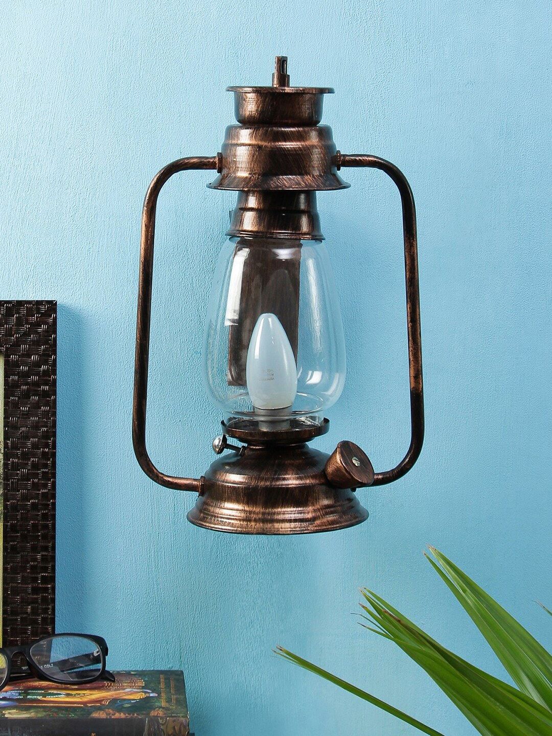 Devansh Transparent Solid Wall Mounted Lantern-image-9
