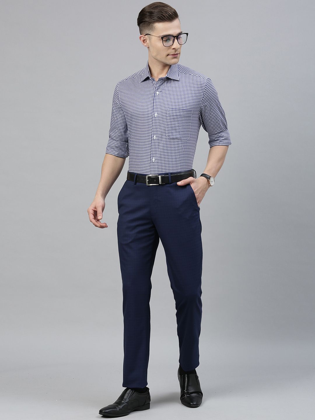 Louis Philippe Formal Shirts, Louis Philippe Navy Shirt for Men at