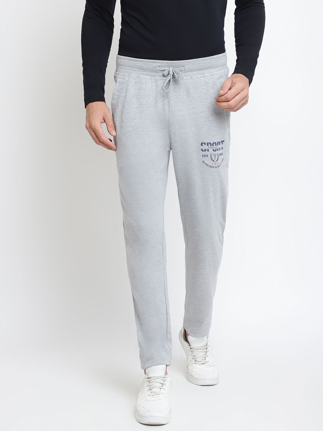 van heusen innerwear Van Heusen Men Grey Solid Smart Tech Easy Stain Release Track Pants-picture-31