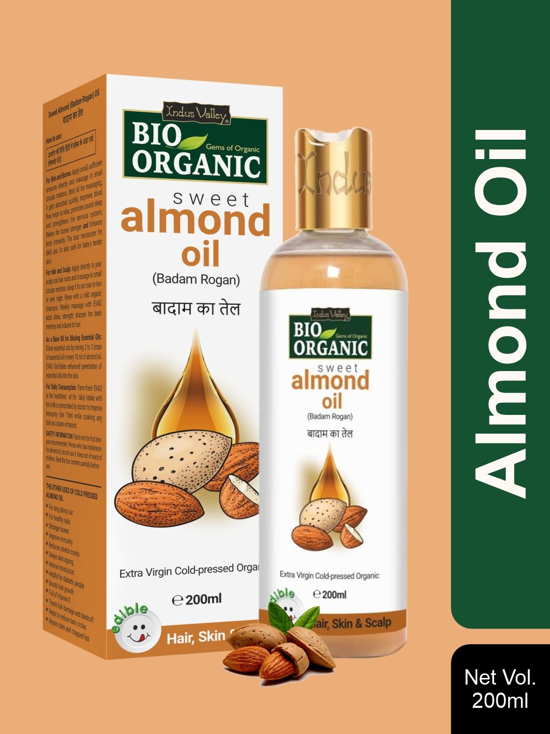 Indus Valley Bio Organic Almond Oil-image-4