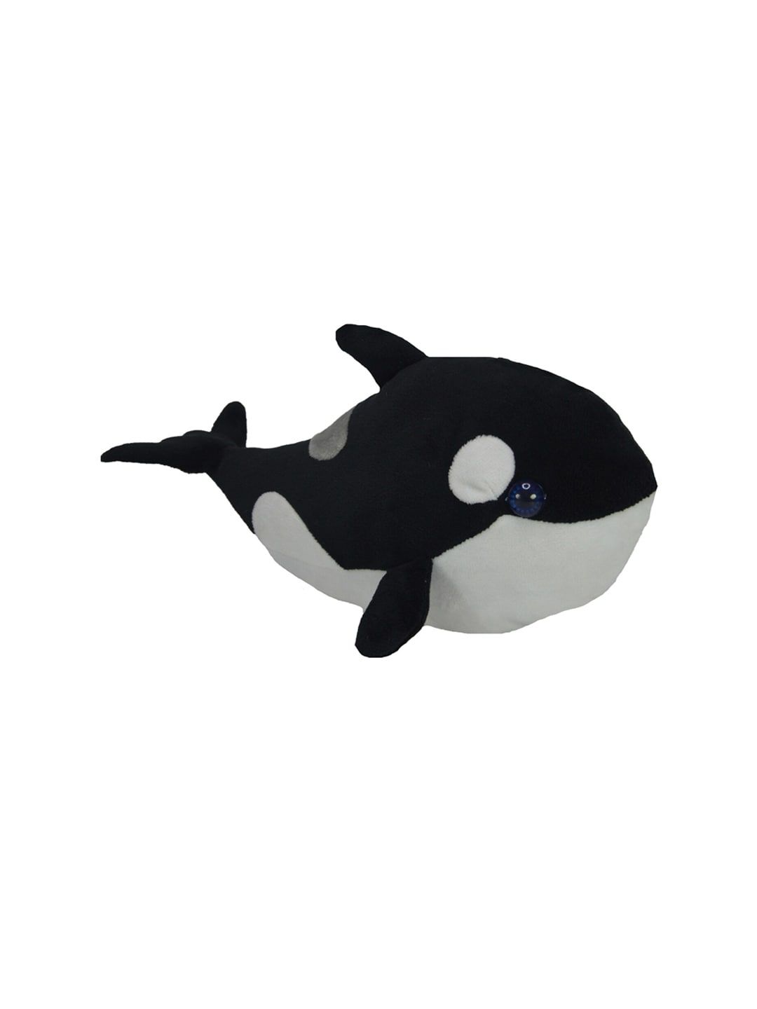 Ultra Kids Black & White Colourblocked Baby Dolphin Plush Stuffed Soft Toy-image-21