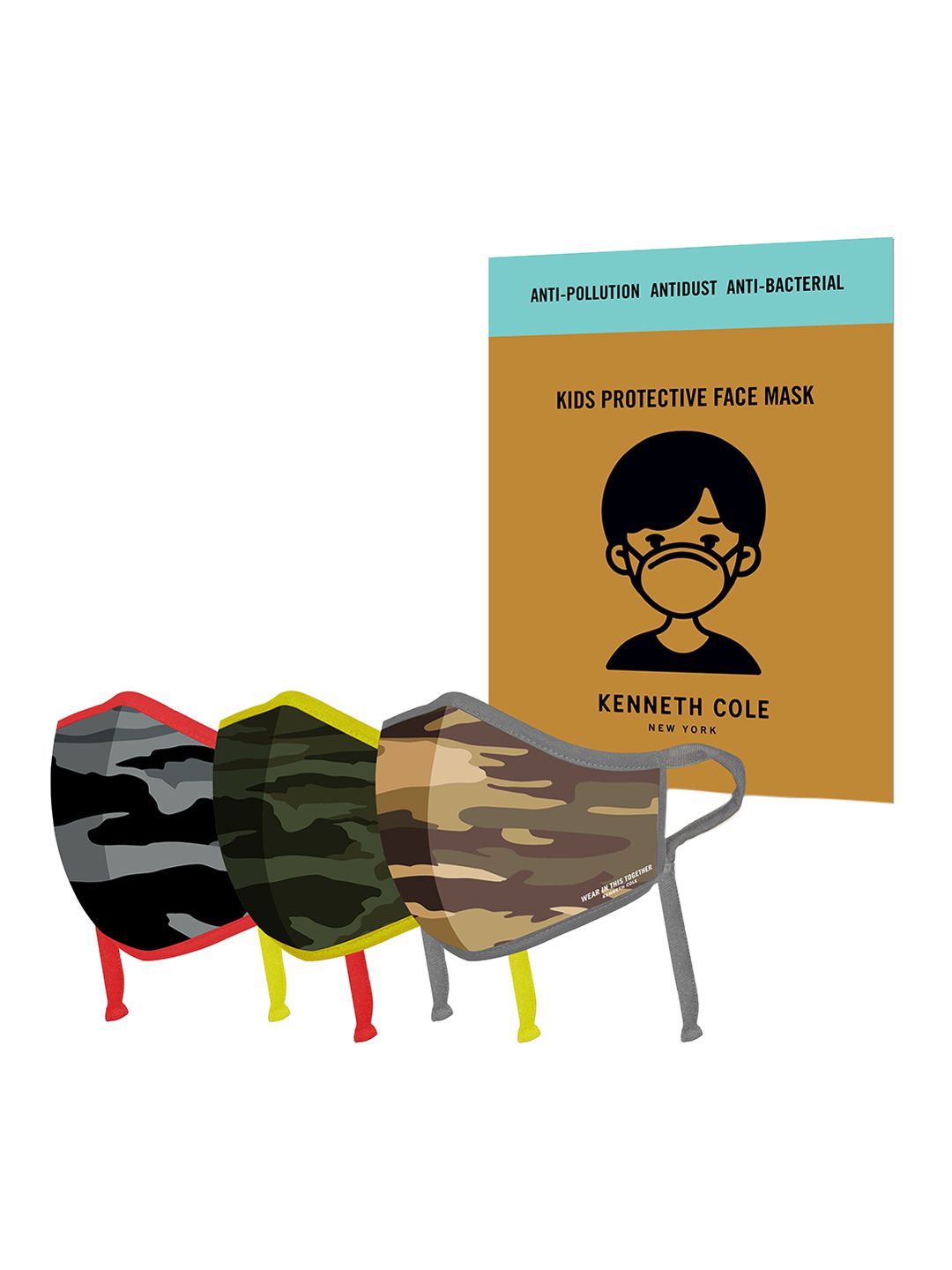 Kenneth Cole Kids Pack Of 3 6-Ply Outdoor Face Mask-picture-32