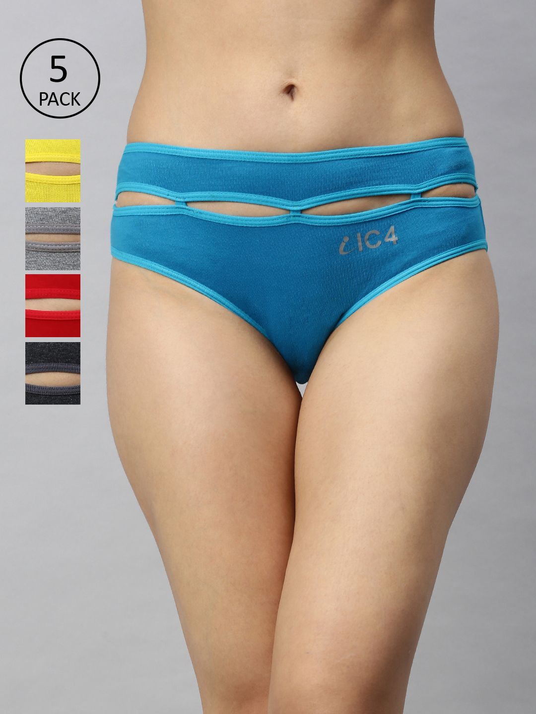 IC4 Women Pack of 5 Designer Bikini Briefs 0CGRTY1007P5-picture-55