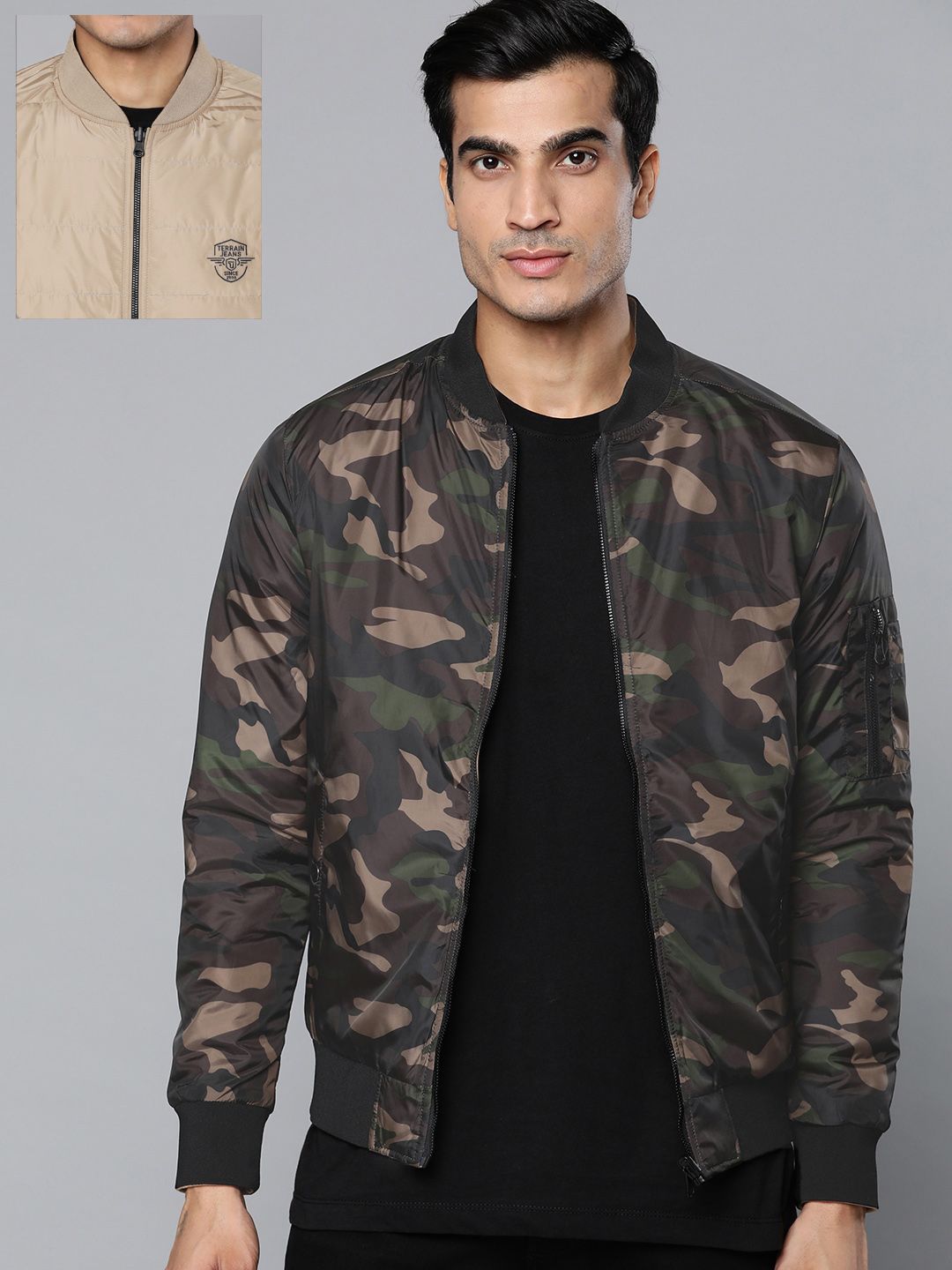 indian terrain bomber jacket