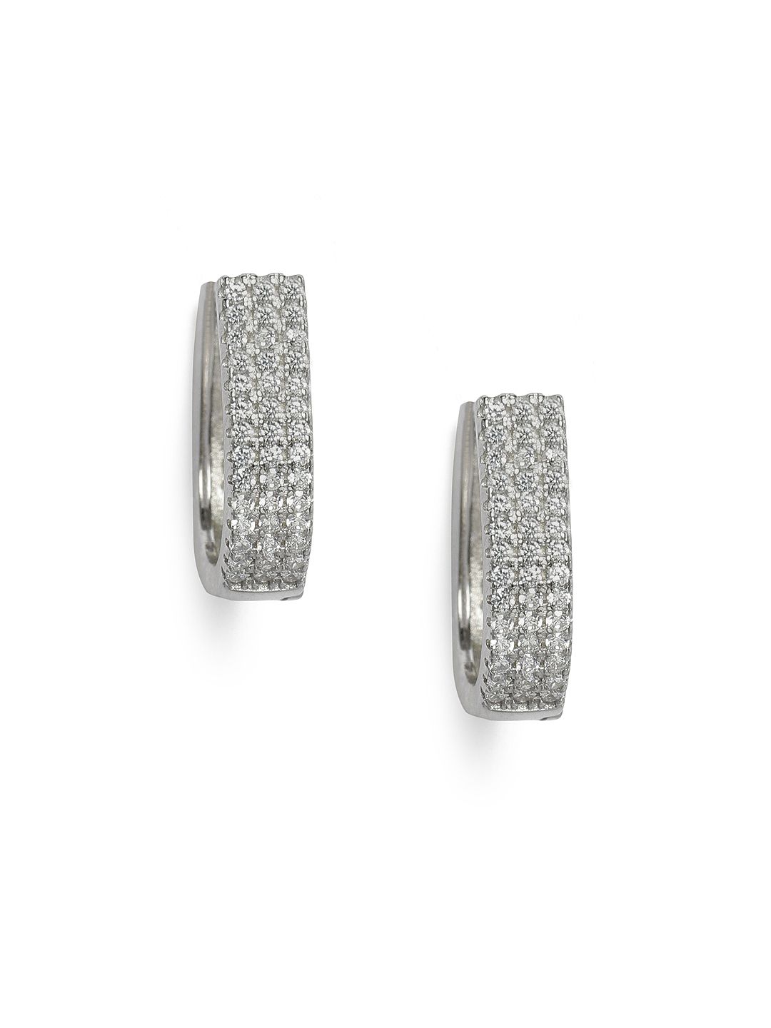 GIVA Woman 925 Sterling Silver Zircon Circular Sparkling Stud-picture-12