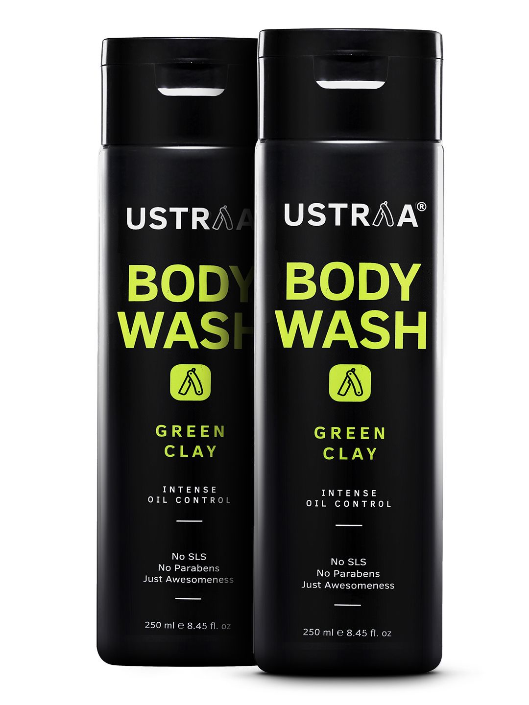 Ustraa Men Set of 2 Green Clay Body Washes 500ml-picture-31