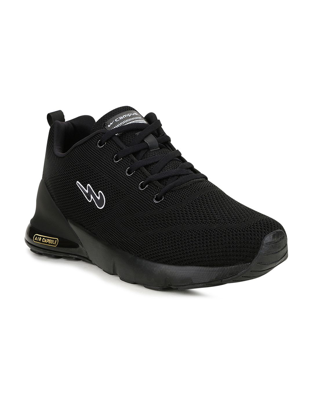 Campus Men Black Mesh Running Shoes-picture-20