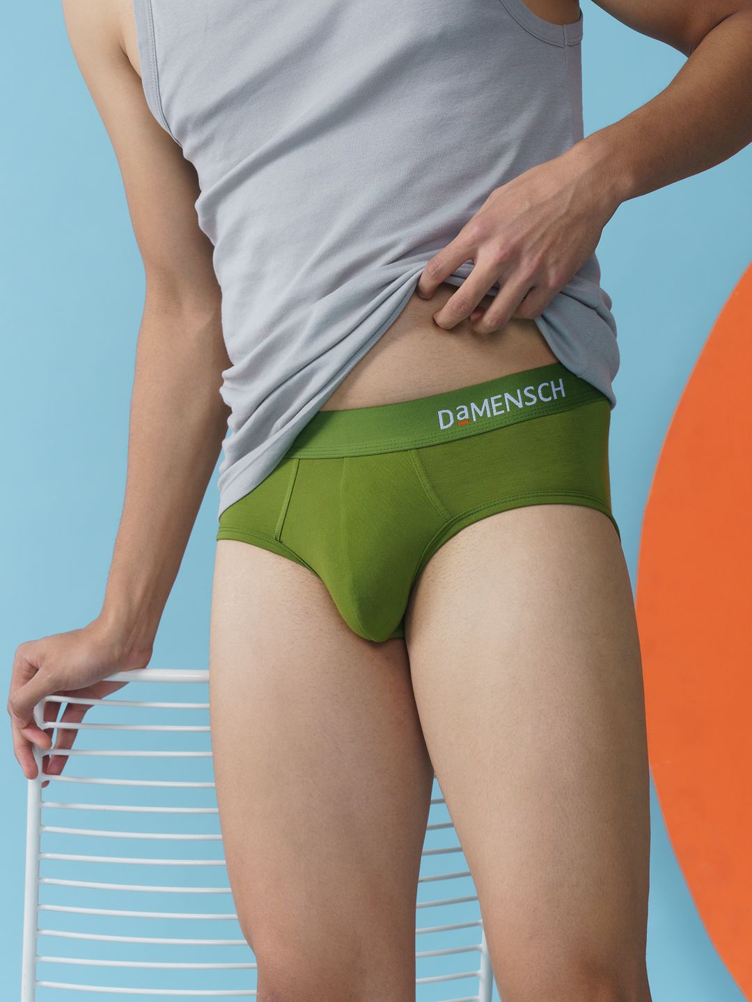 DAMENSCH Men Green Solid Basic Deo Soft Deodorizing Anti Bacterial Brief DAM-POP-B-CA-picture-19