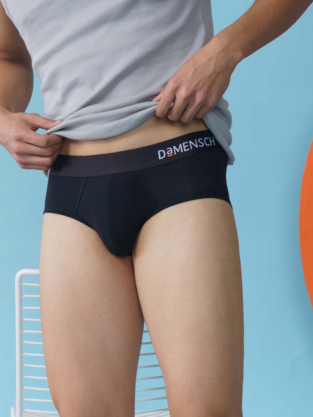 DaMENSCH Men Black Solid Deo Soft Deodorizing Anti Bacterial Briefs DAM-POP-B-COB-picture-12