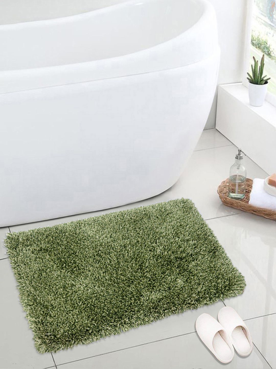 Saral Home Green Solid Anti-Skid Floor Mat-image-27