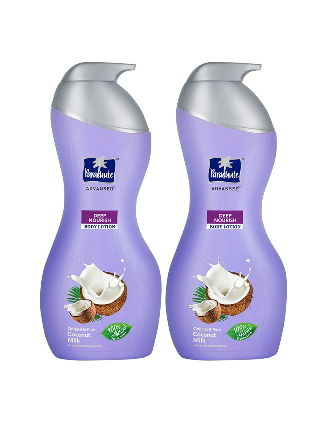 Parachute Set of 2 Original & Pure Coconut Milk Deep Nourish Body Lotion