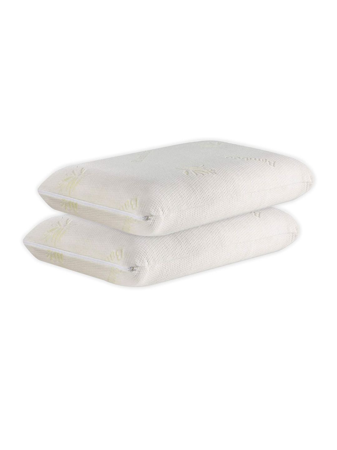 The White Willow Unisex Set of 2 Green Orthopedic Memory Foam Bed Pillow-picture-34