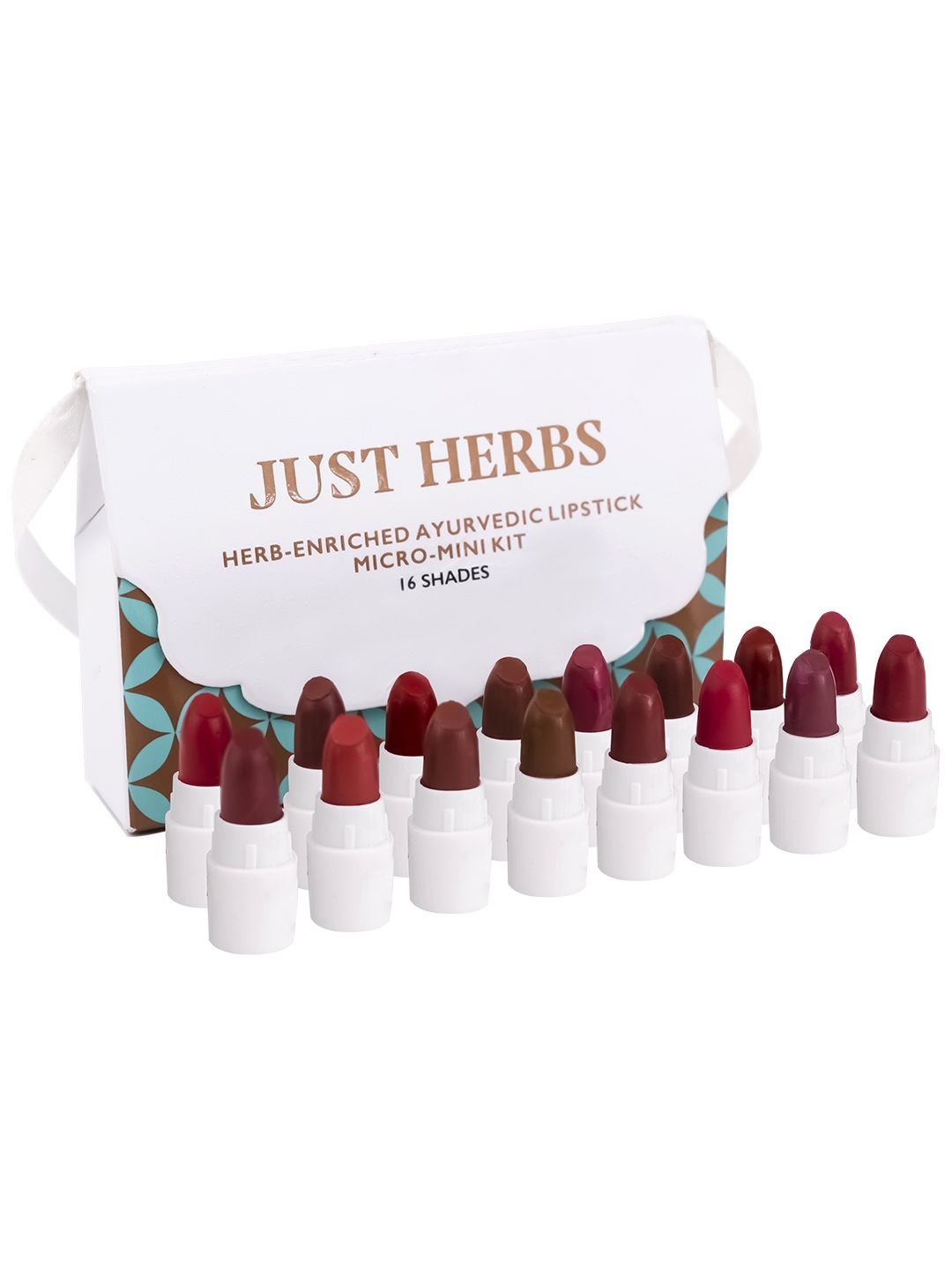 Just Herbs Ayurvedic Matte Lipstick Micro-Mini Trial Kit Set Of 16 - 7g-picture-40