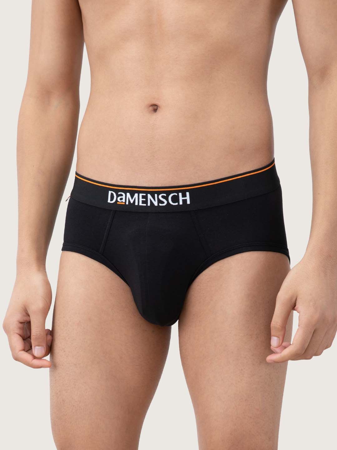 DAMENSCH Men Solid Basic Deo Cotton Anti-Bacterial Briefs DAM-CTS-B-SWB-picture-27
