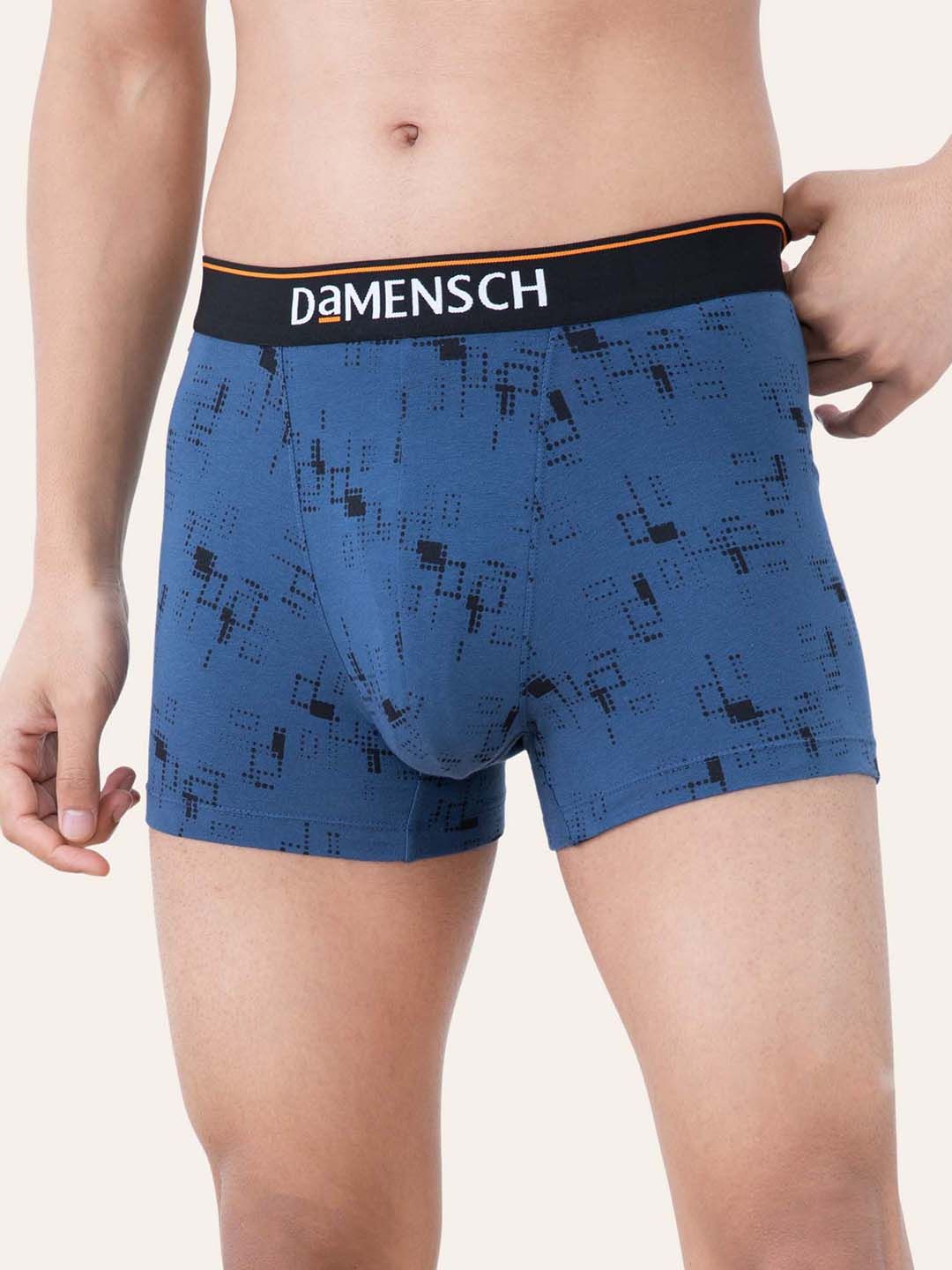 DAMENSCH Men Blue Printed Anti Bacterial Deodorizing Cotton Trunk DAM-CTP-T-MRB-picture-56