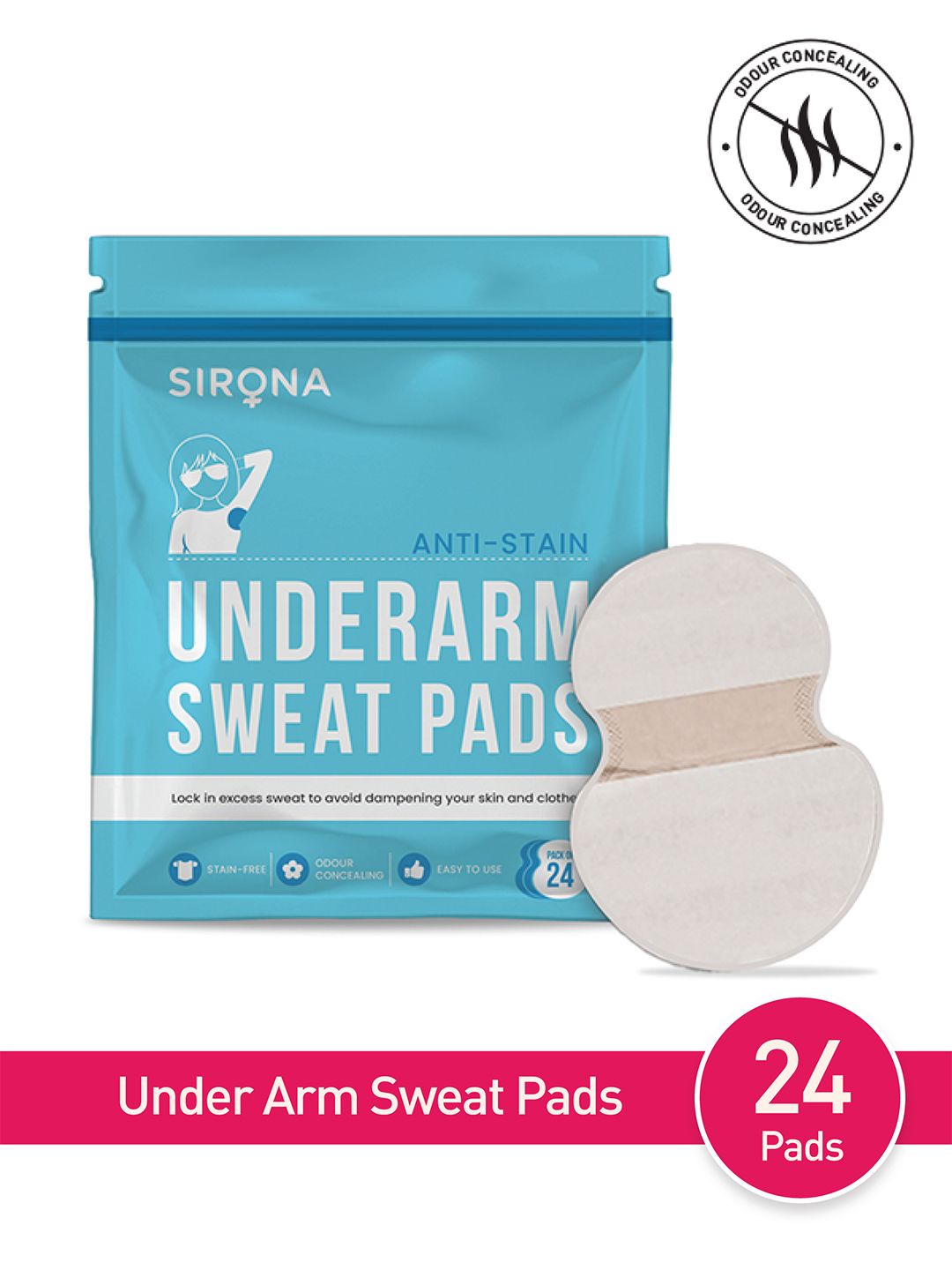 Sirona Under Arm Sweat Pads- 24 Pads-picture-36
