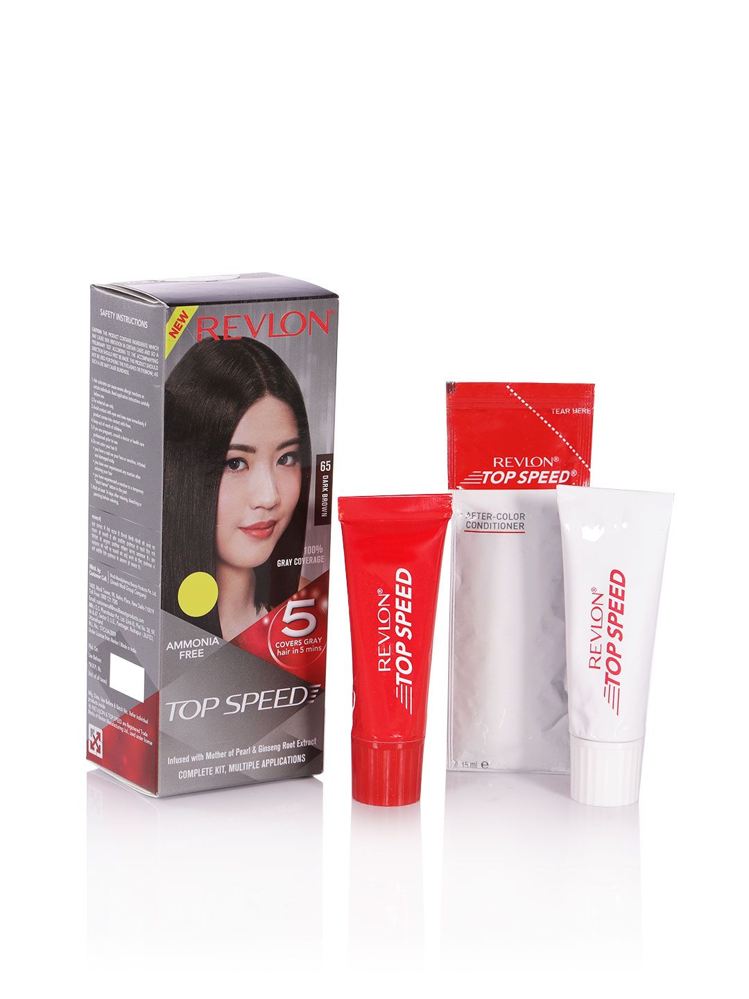 Revlon Top Speed Hair Color Small Pack - Dark Brown 65-picture-34