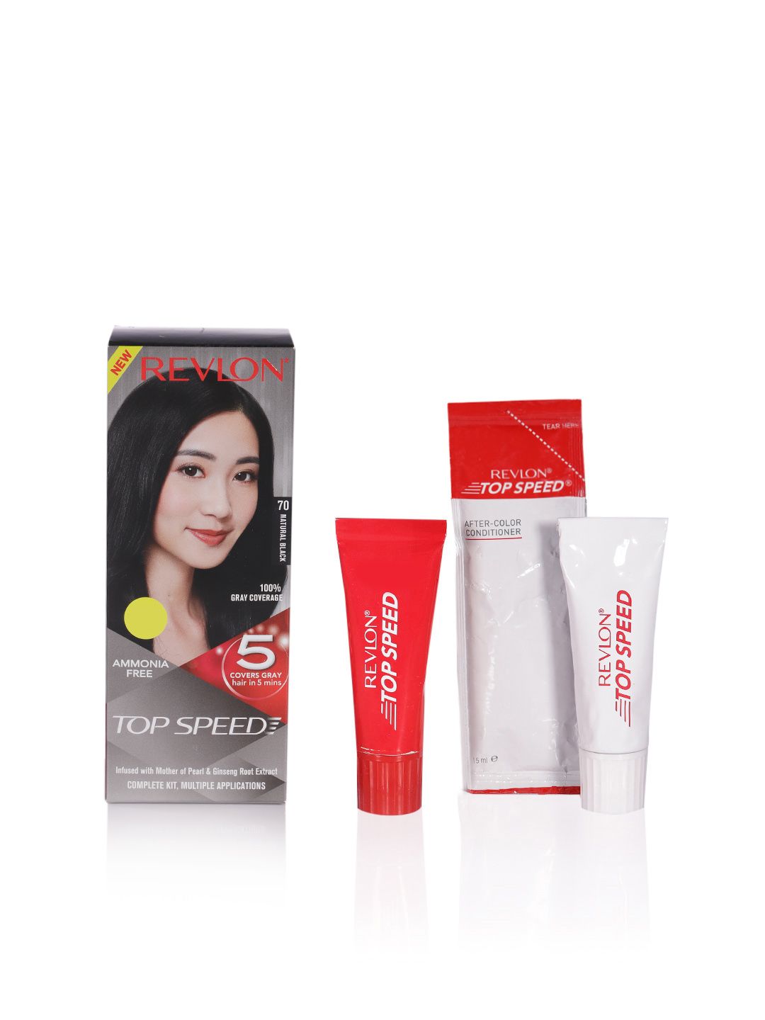 Revlon Top Speed Hair Color Small Pack - Natural Black 70-picture-25