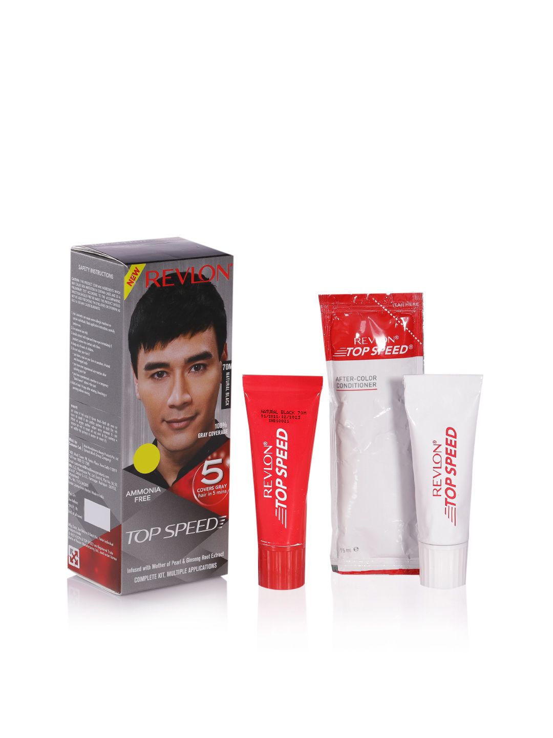 Revlon Top Speed Hair Color Small Pack - Natural Black 70M-picture-12