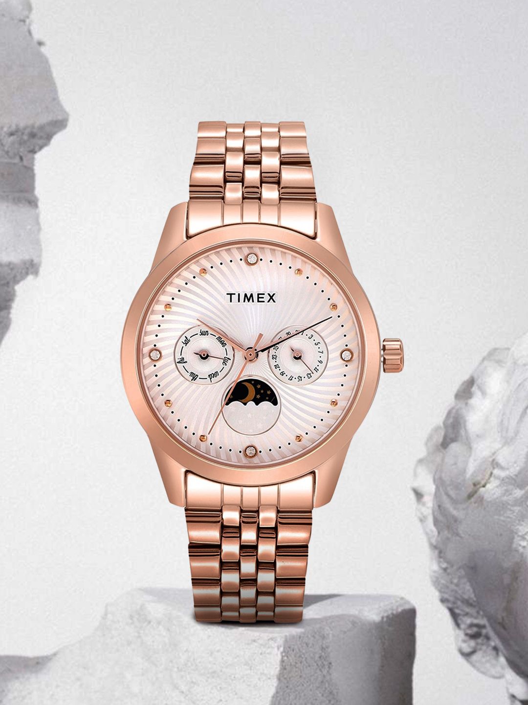Timex Women Silver‑Toned Analogue Watch TWEL13106 – ₹2,347