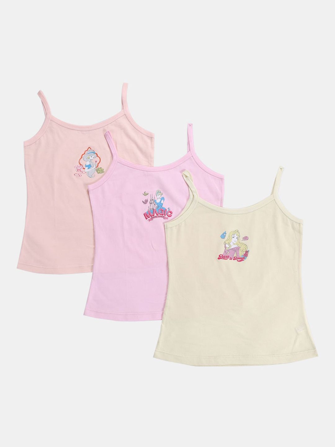 Bodycare Kids Girls Pack Of 3 DISNEY-PRINCESS Innerwear Vests KIA9208-PK001-picture-22
