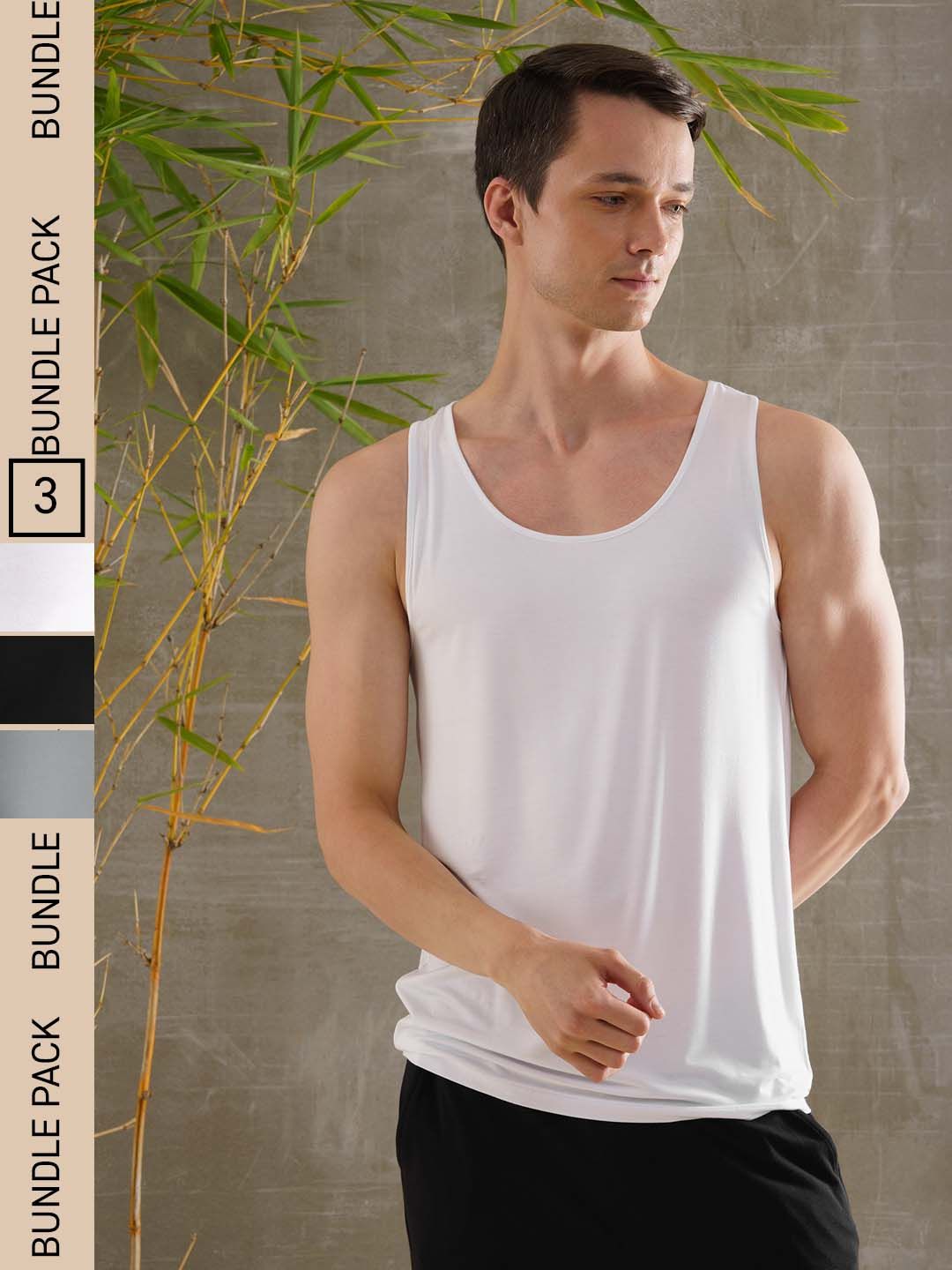 DAMENSCH Men Pack of 3 Bamboo Vest-picture-35