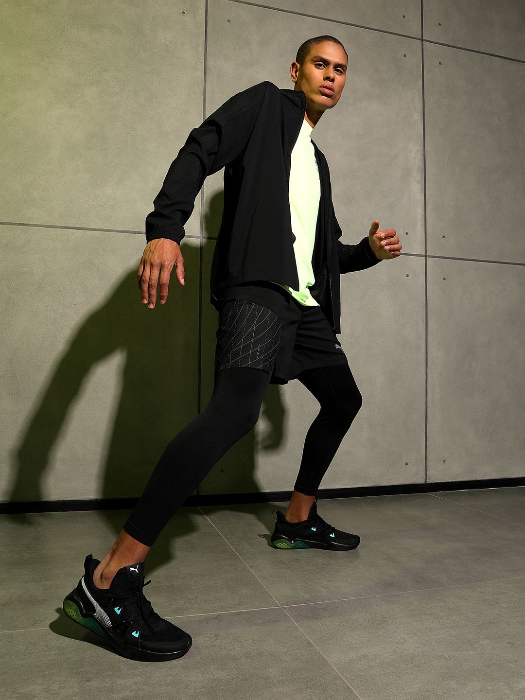 Puma Men Black Cell Fraction Fade Running Shoes Price History