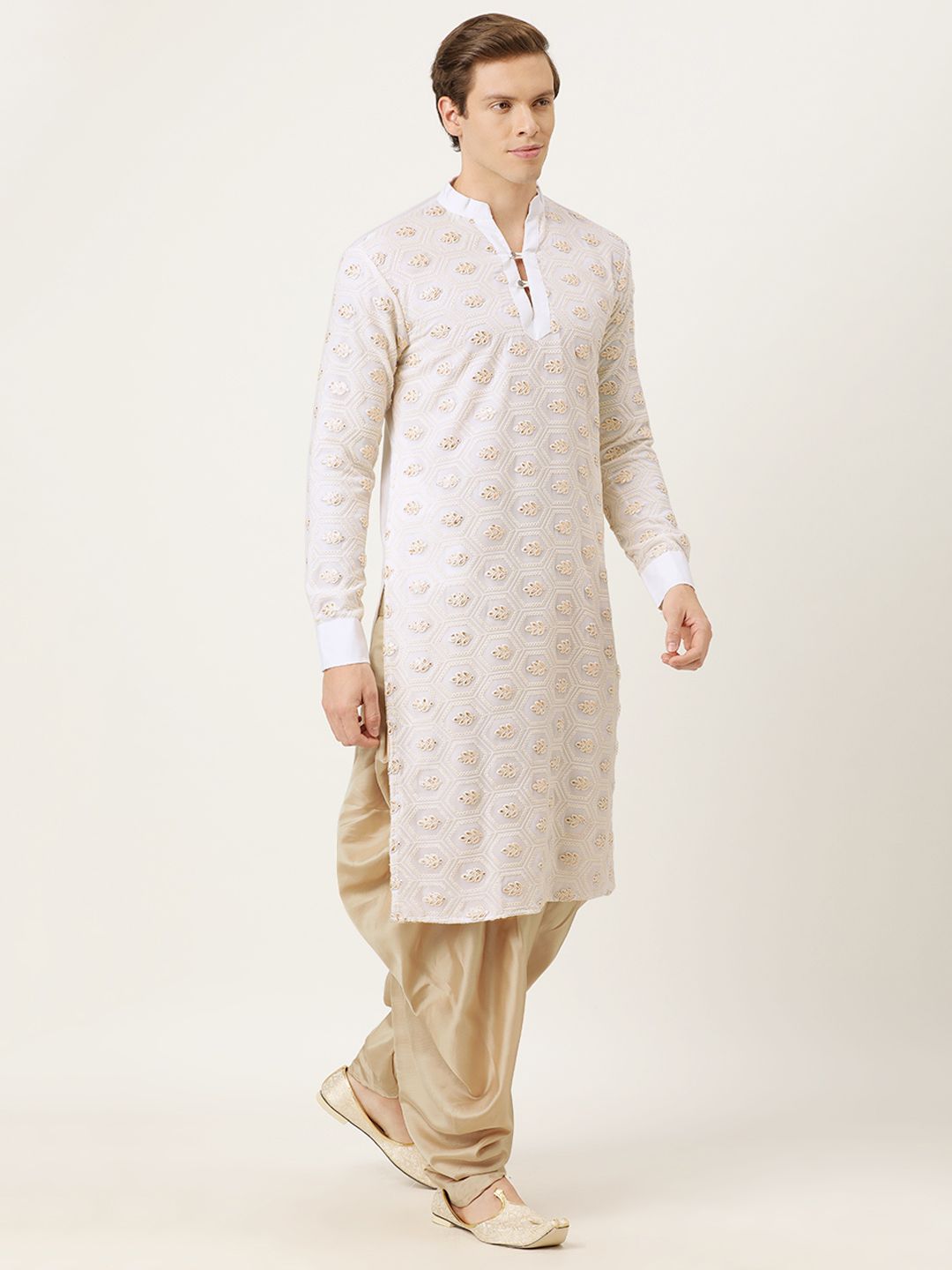 Off White Kurta Imported Dhoti