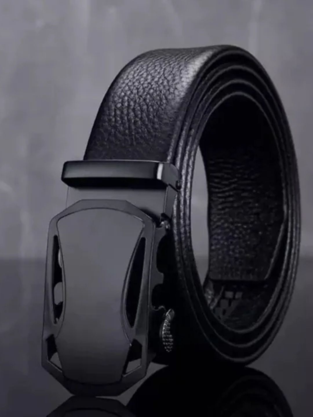 Kastner Men Black Textured Belt-picture-41
